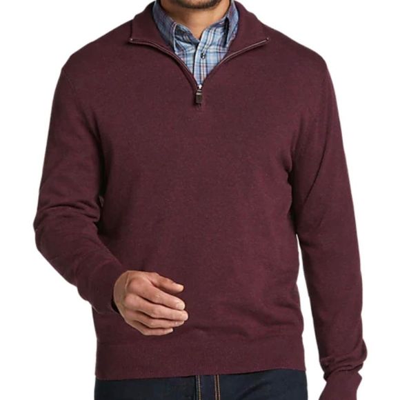 Jos. A. Bank Other - Jos. A. Bank Traveler Pima Modern Fit 1/4 Zip Sweater Size Large